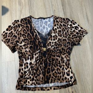 Roberto Cavalli Leopard print blouse